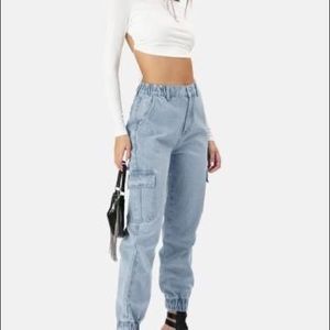 Adika Sabine cargo jeans denim pants